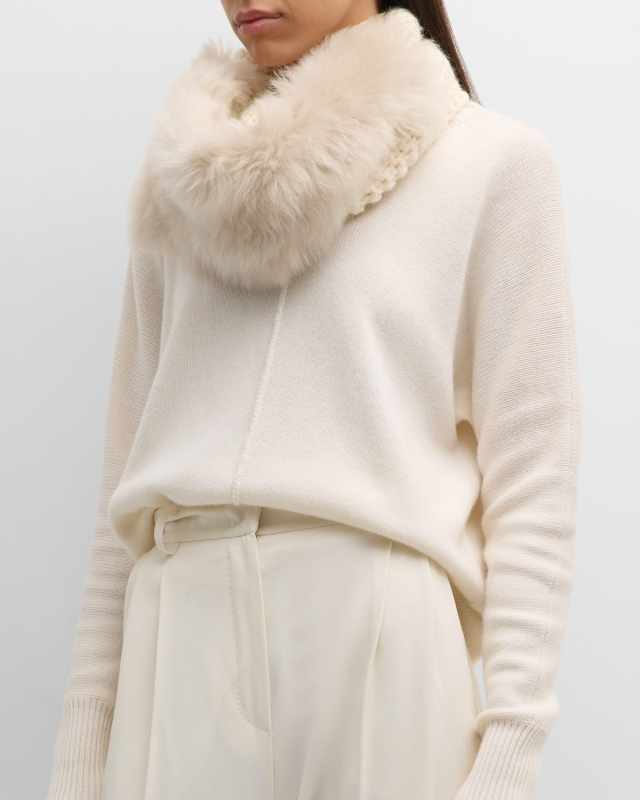 Knitted Toscana Shearling Snood